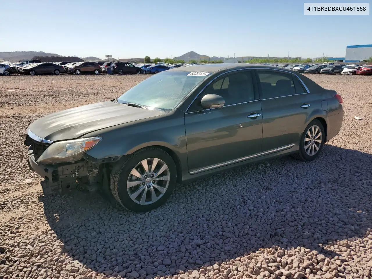 2012 Toyota Avalon Base VIN: 4T1BK3DBXCU461568 Lot: 62257415