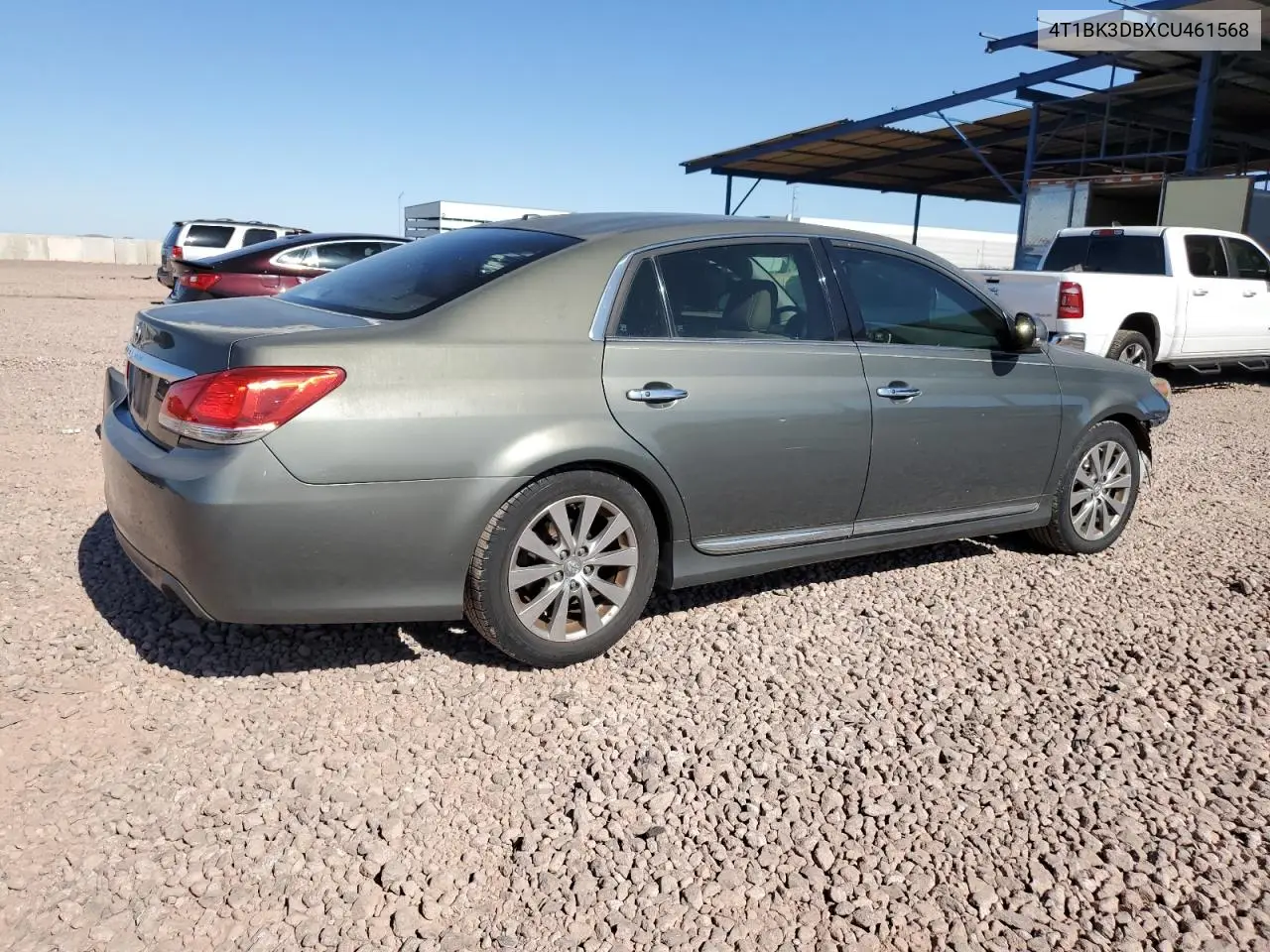 2012 Toyota Avalon Base VIN: 4T1BK3DBXCU461568 Lot: 62257415