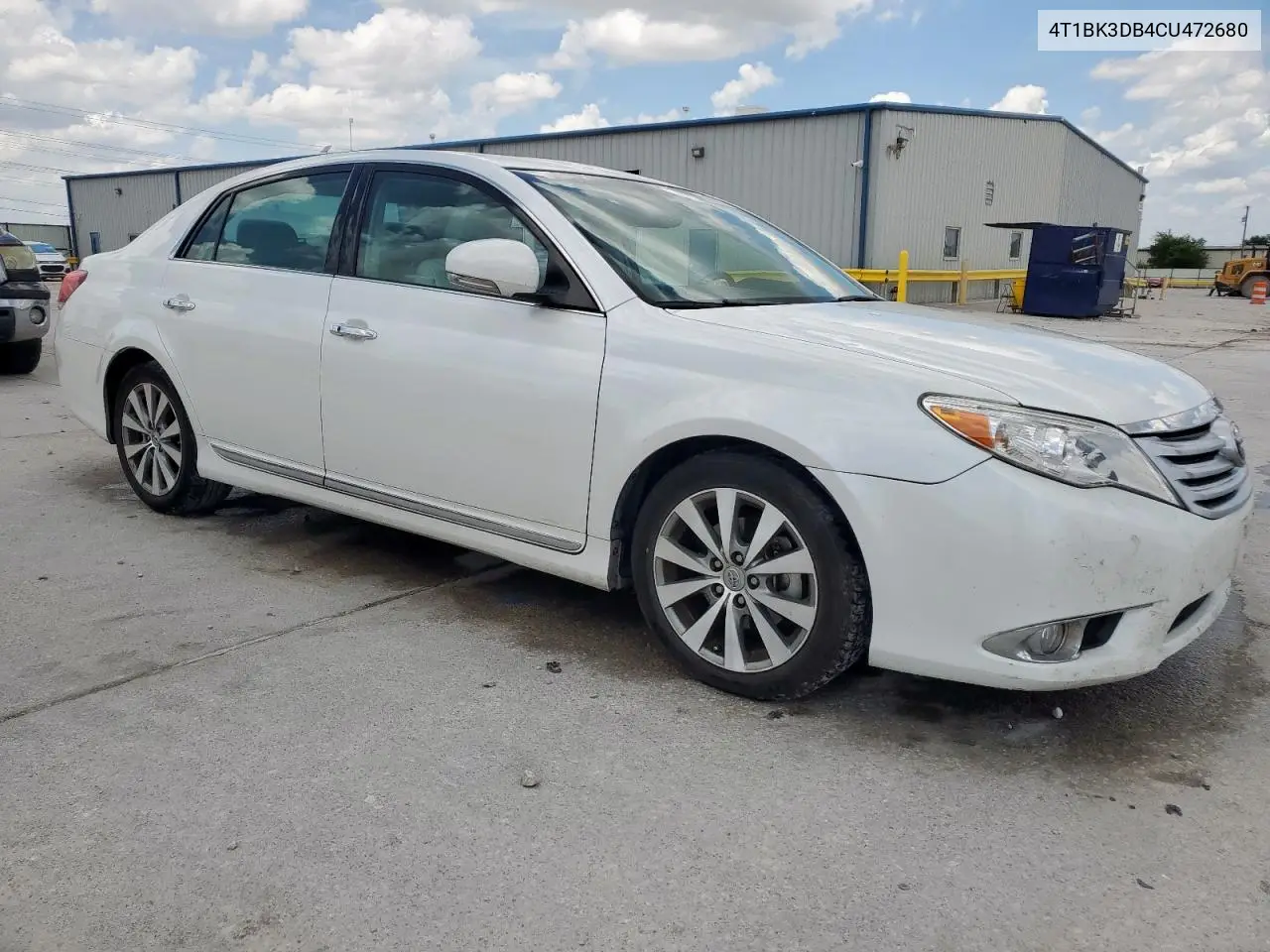 2012 Toyota Avalon Base VIN: 4T1BK3DB4CU472680 Lot: 62924375