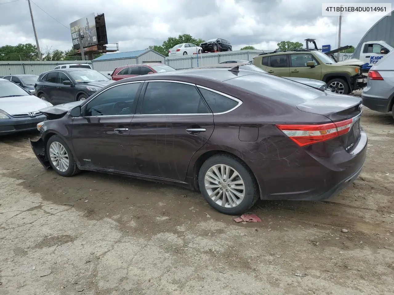 2013 Toyota Avalon Hybrid VIN: 4T1BD1EB4DU014961 Lot: 55285005