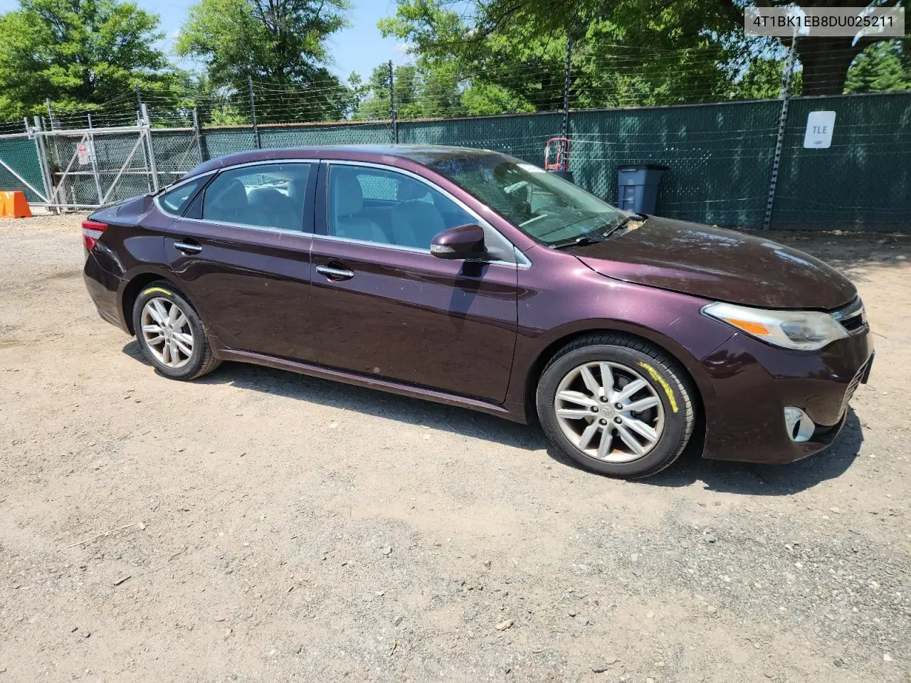 2013 Toyota Avalon Base VIN: 4T1BK1EB8DU025211 Lot: 62027495
