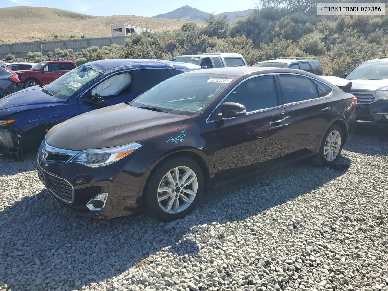 2013 Toyota Avalon Base VIN: 4T1BK1EB6DU077386 Lot: 62102655