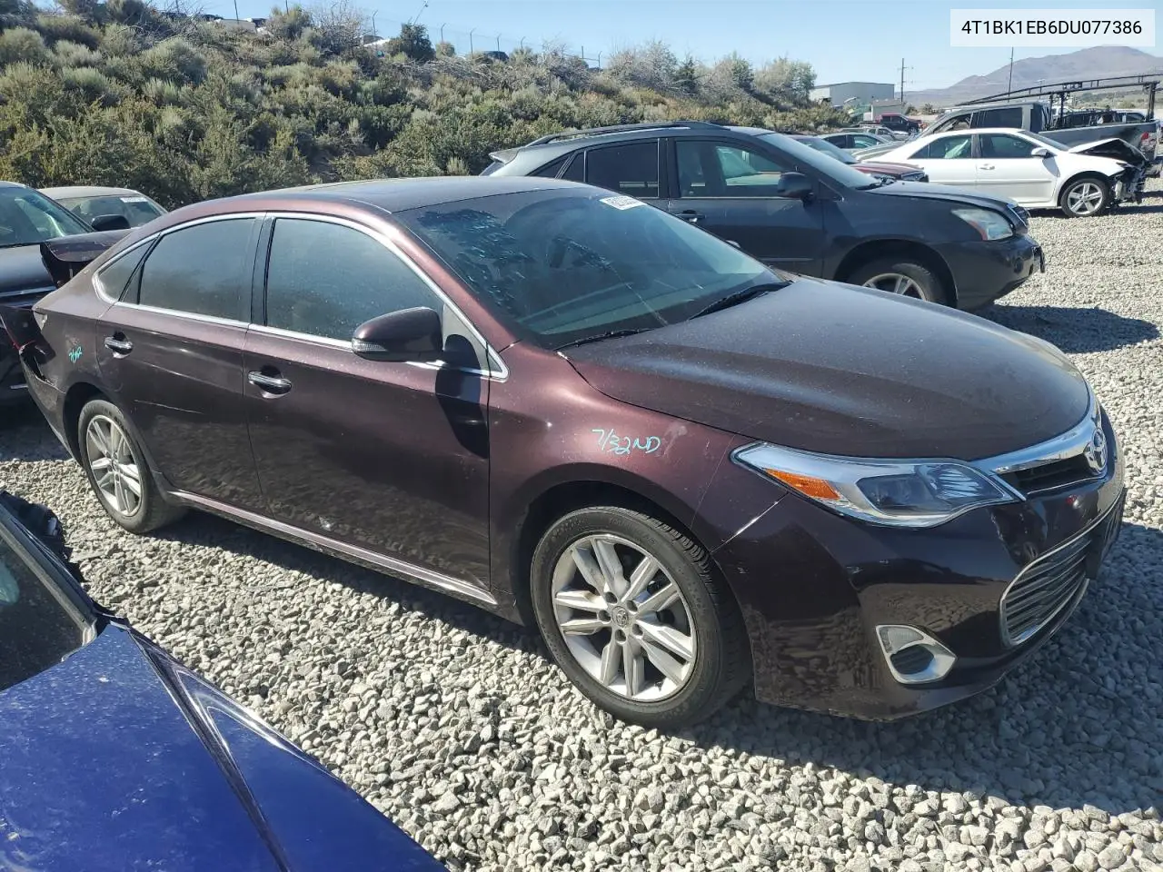 2013 Toyota Avalon Base VIN: 4T1BK1EB6DU077386 Lot: 62102655