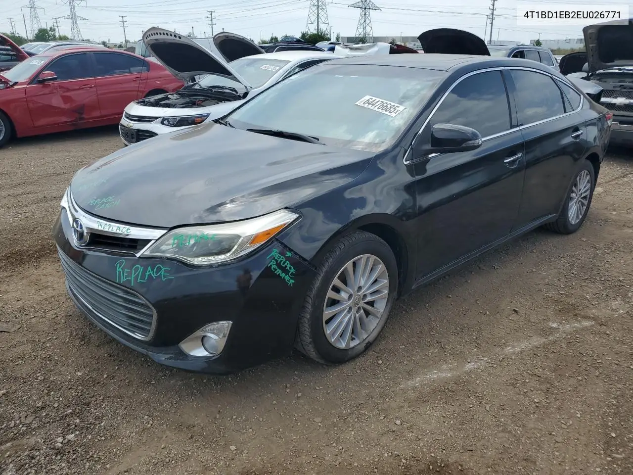 2014 Toyota Avalon Hybrid VIN: 4T1BD1EB2EU026771 Lot: 64476685