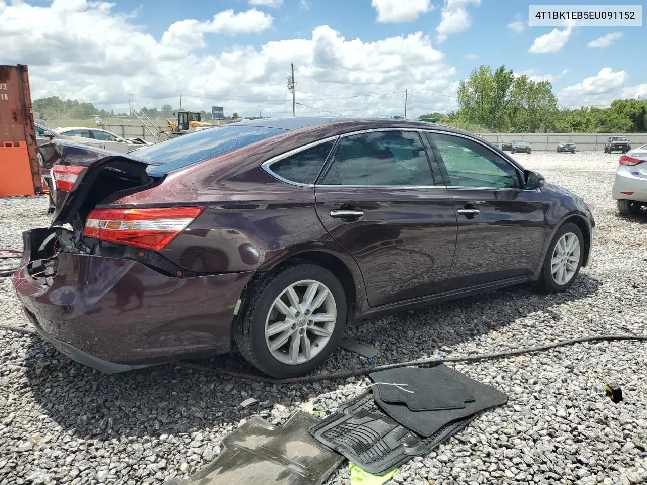 2014 Toyota Avalon Base VIN: 4T1BK1EB5EU091152 Lot: 64995535