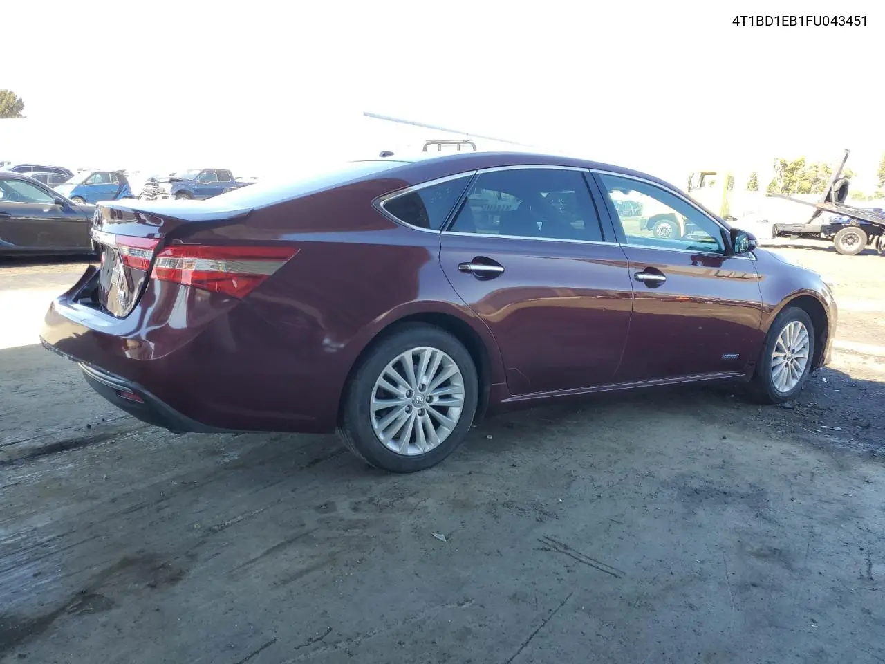 2015 Toyota Avalon Hybrid VIN: 4T1BD1EB1FU043451 Lot: 57099085