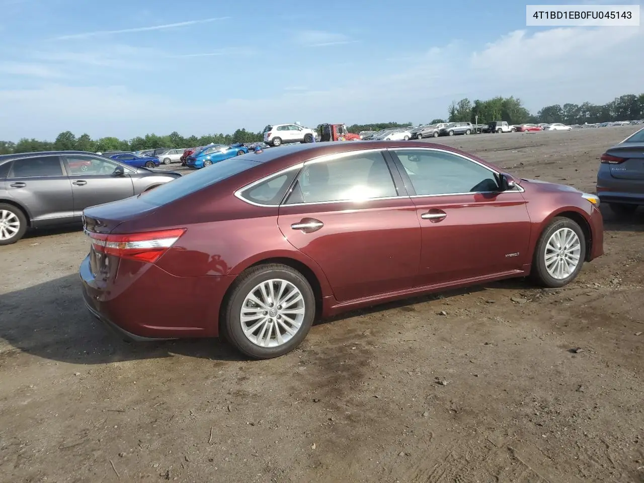 2015 Toyota Avalon Hybrid VIN: 4T1BD1EB0FU045143 Lot: 62408955