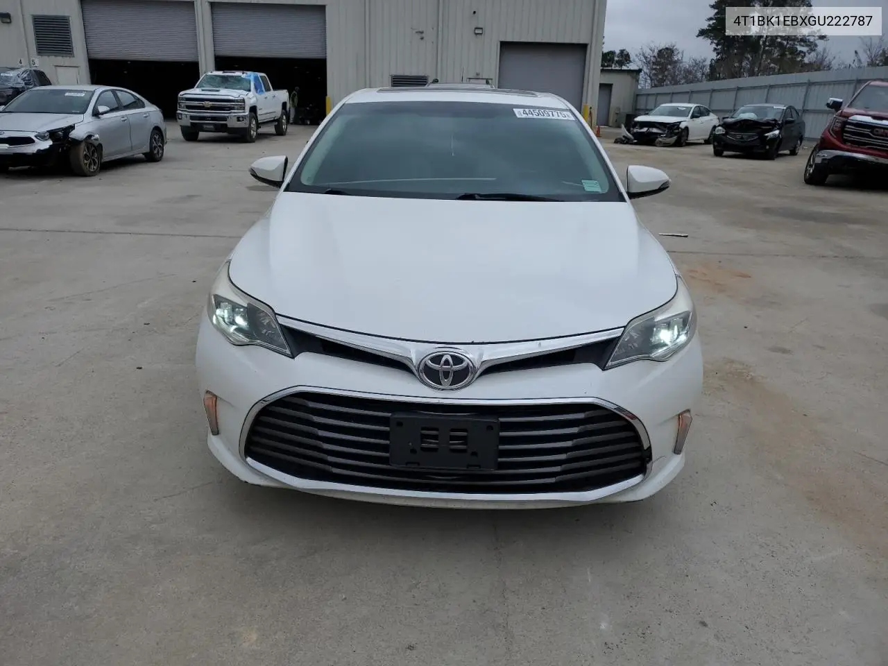 2016 Toyota Avalon Xle VIN: 4T1BK1EBXGU222787 Lot: 44509775