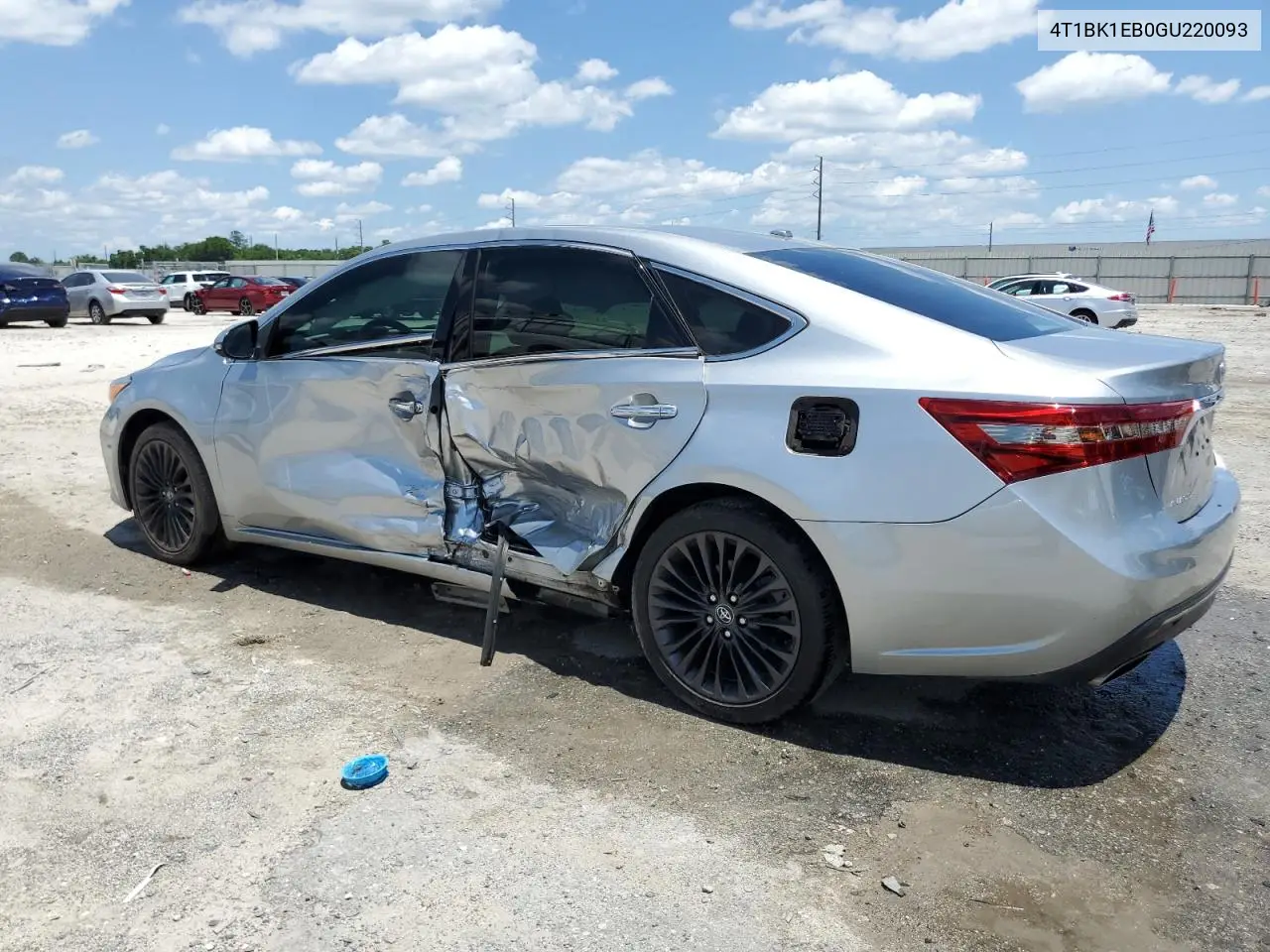2016 Toyota Avalon Xle VIN: 4T1BK1EB0GU220093 Lot: 56770255
