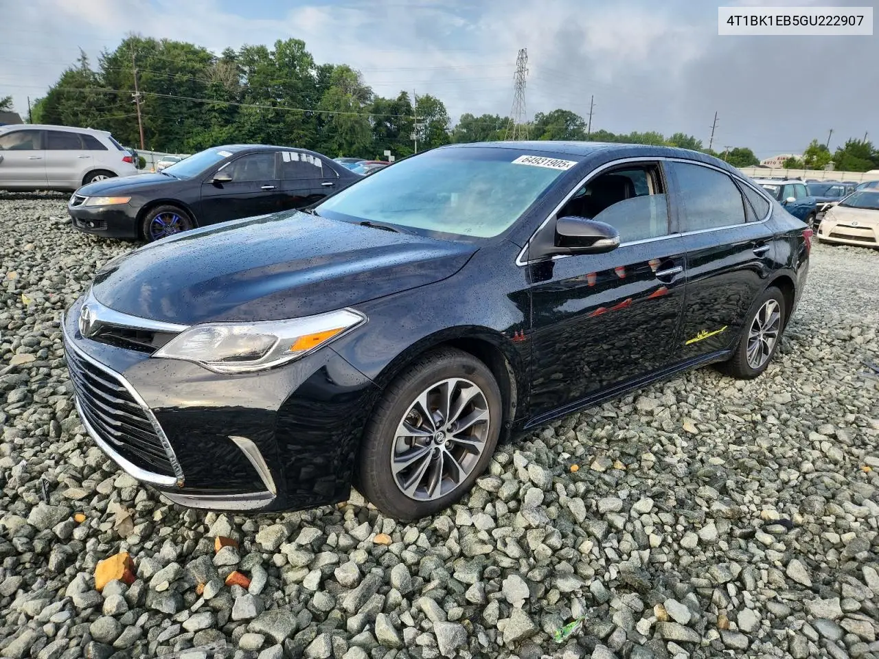 2016 Toyota Avalon Xle VIN: 4T1BK1EB5GU222907 Lot: 64931905