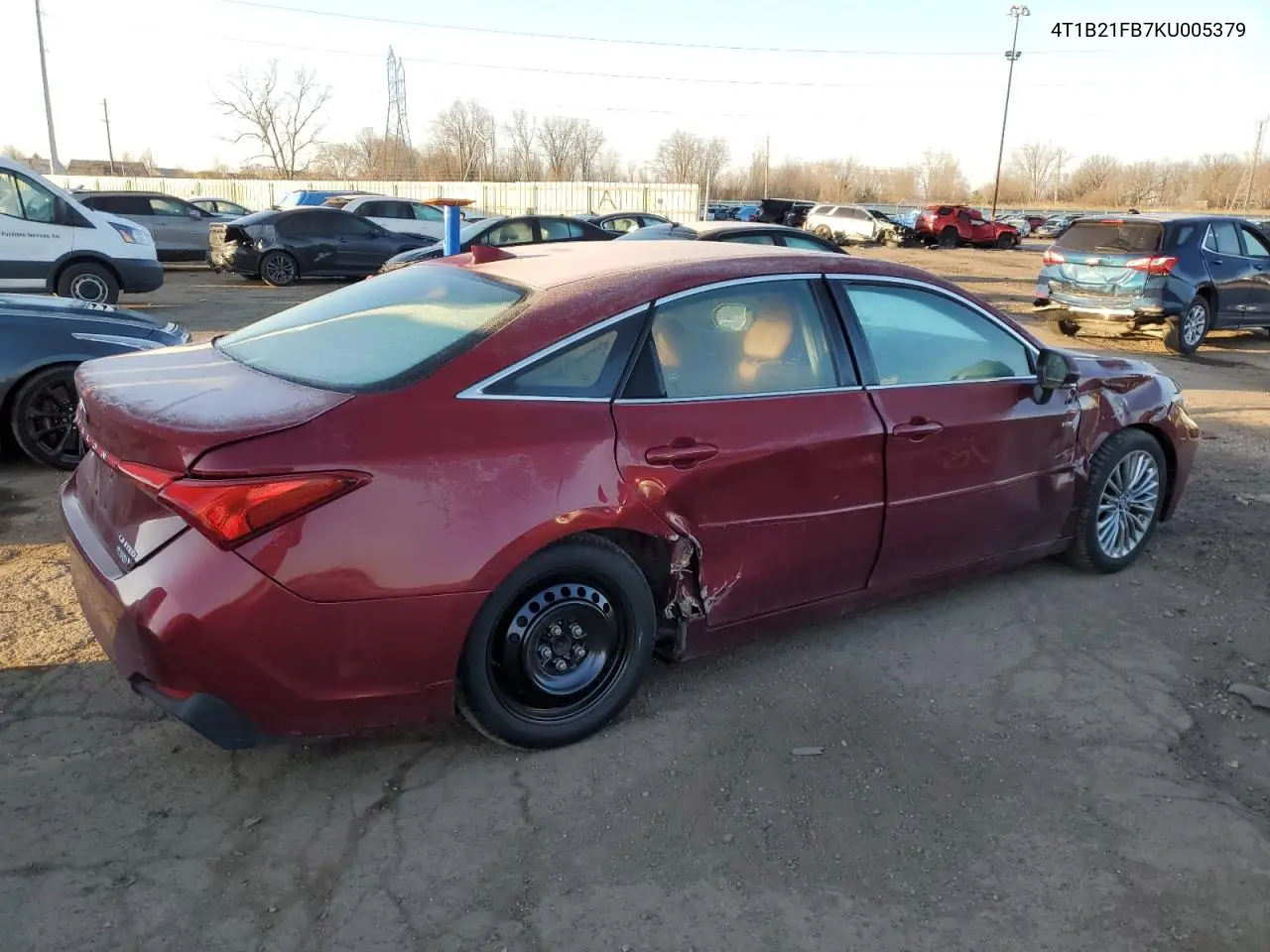 2019 Toyota Avalon Xle VIN: 4T1B21FB7KU005379 Lot: 53625035