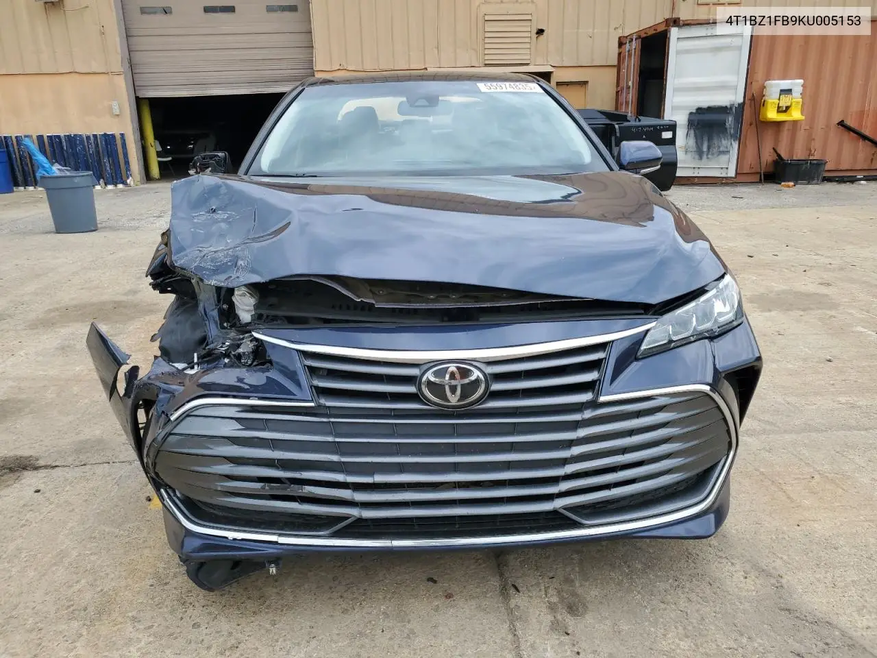 2019 Toyota Avalon Xle VIN: 4T1BZ1FB9KU005153 Lot: 55974835