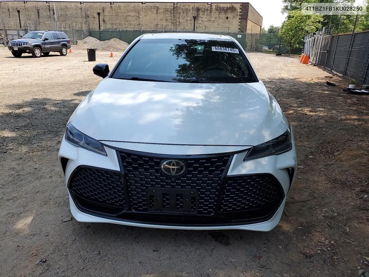 2019 Toyota Avalon Xle VIN: 4T1BZ1FB1KU028250 Lot: 60838745