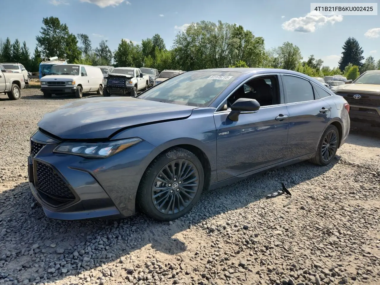2019 Toyota Avalon Xle VIN: 4T1B21FB6KU002425 Lot: 61175715