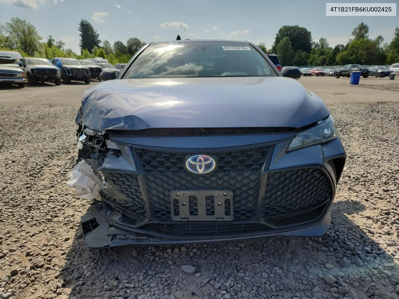 2019 Toyota Avalon Xle VIN: 4T1B21FB6KU002425 Lot: 61175715