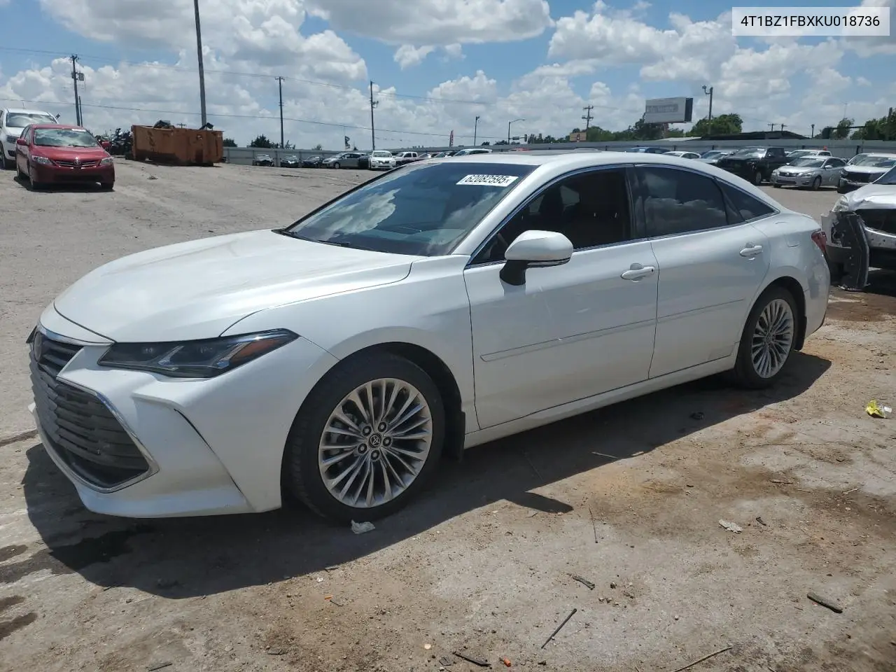 2019 Toyota Avalon Xle VIN: 4T1BZ1FBXKU018736 Lot: 62082595