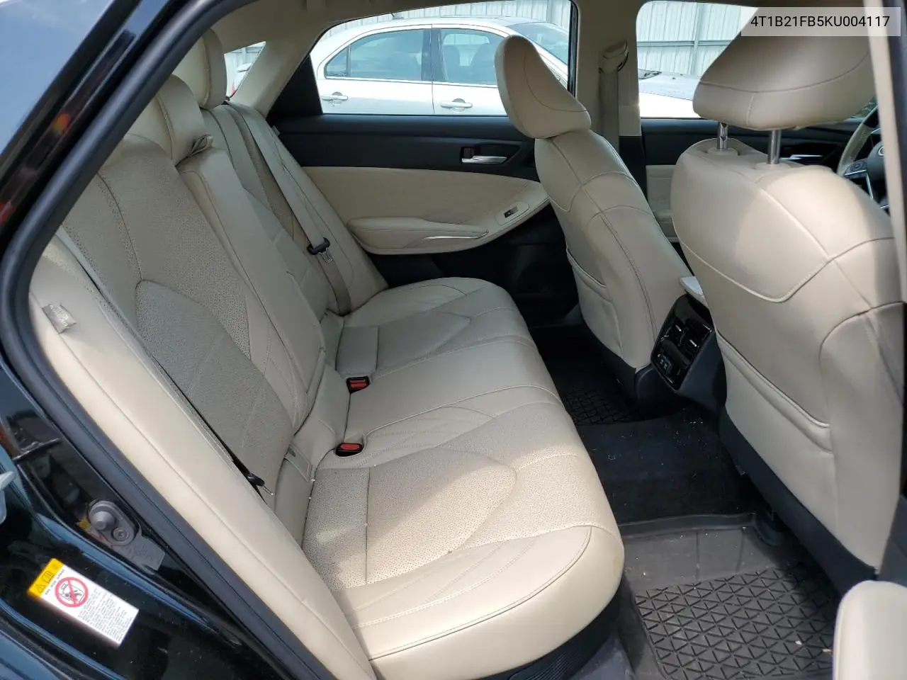 2019 Toyota Avalon Xle VIN: 4T1B21FB5KU004117 Lot: 62525295