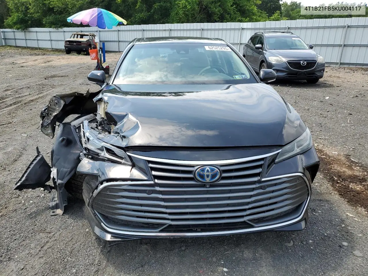 2019 Toyota Avalon Xle VIN: 4T1B21FB5KU004117 Lot: 62525295
