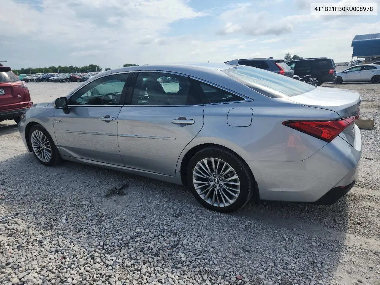 2019 Toyota Avalon Xle VIN: 4T1B21FB0KU008978 Lot: 63034005