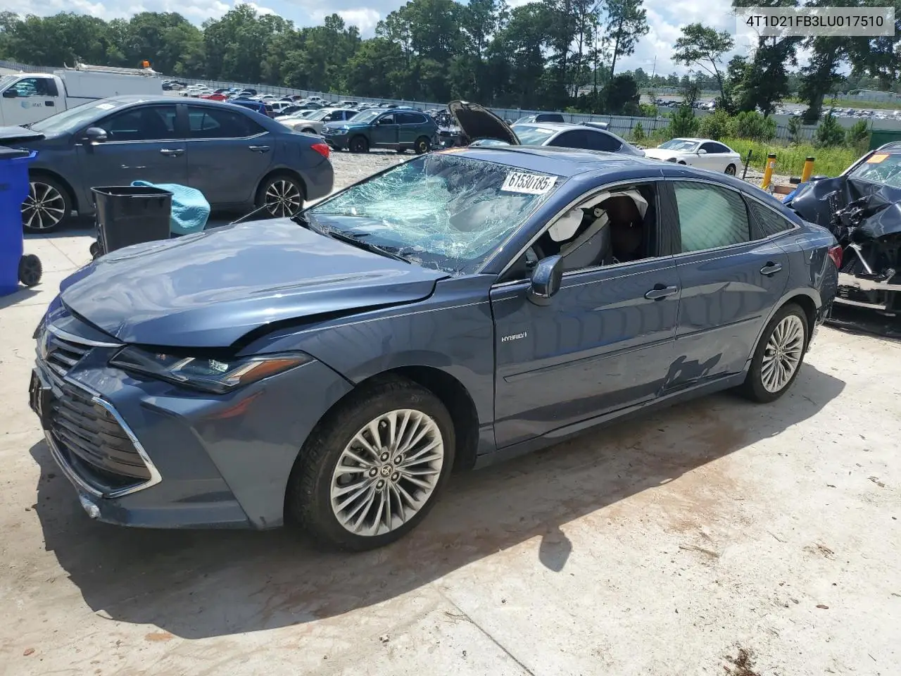 2020 Toyota Avalon Limited VIN: 4T1D21FB3LU017510 Lot: 61530185