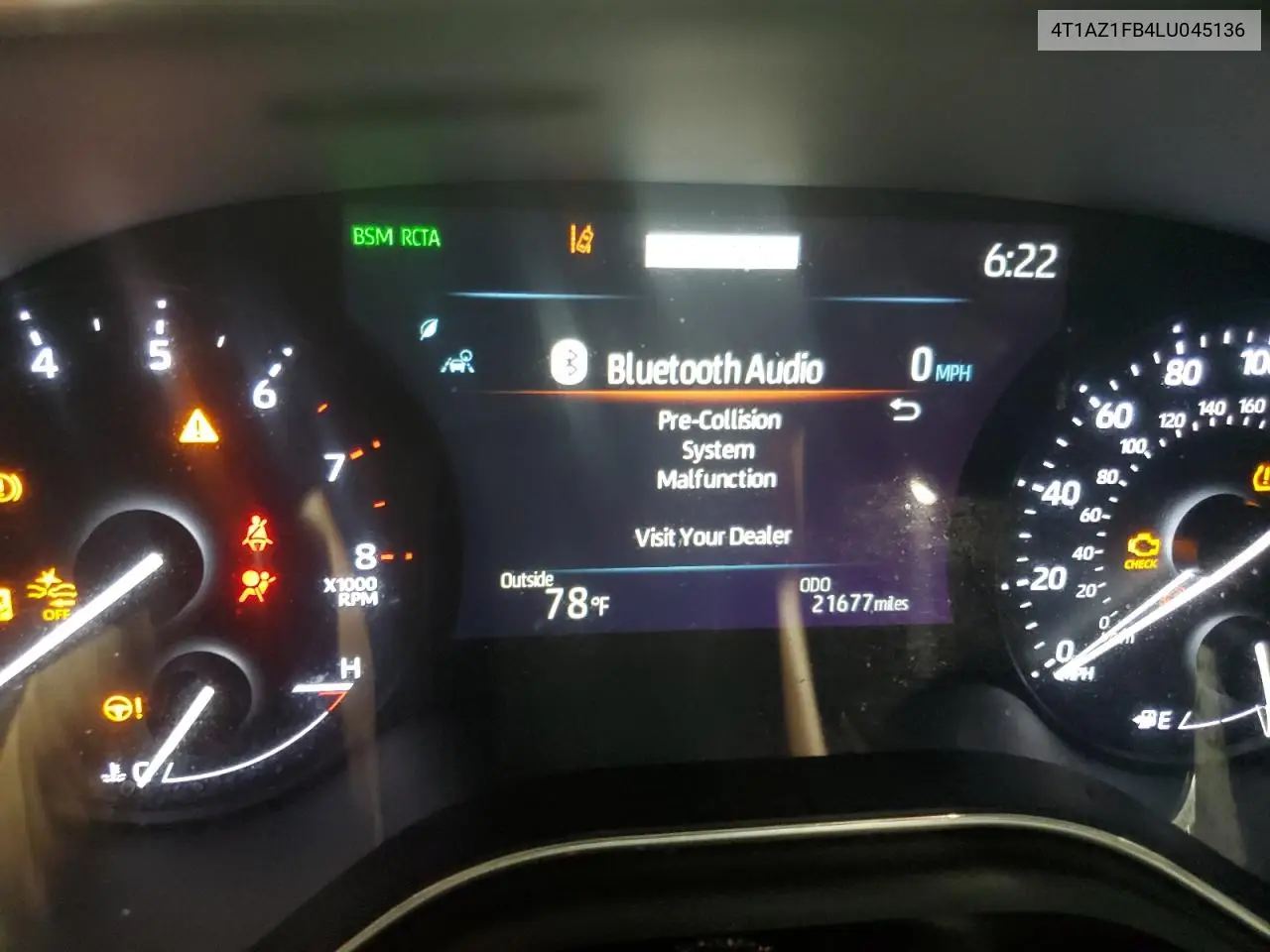 2020 Toyota Avalon Xle VIN: 4T1AZ1FB4LU045136 Lot: 62370175