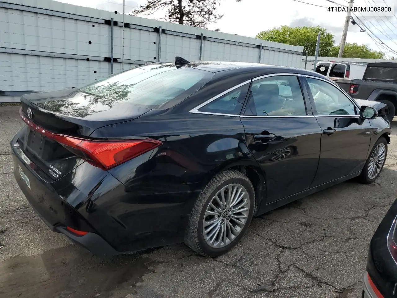 2021 Toyota Avalon Limited VIN: 4T1DA1AB6MU008800 Lot: 55702085