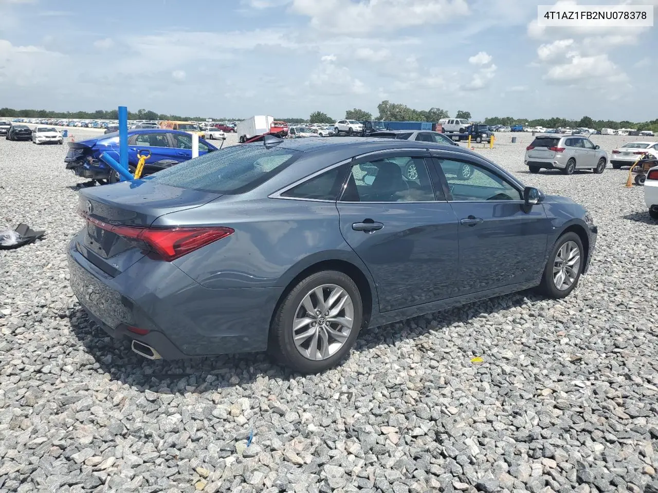 2022 Toyota Avalon Xle VIN: 4T1AZ1FB2NU078378 Lot: 60960315