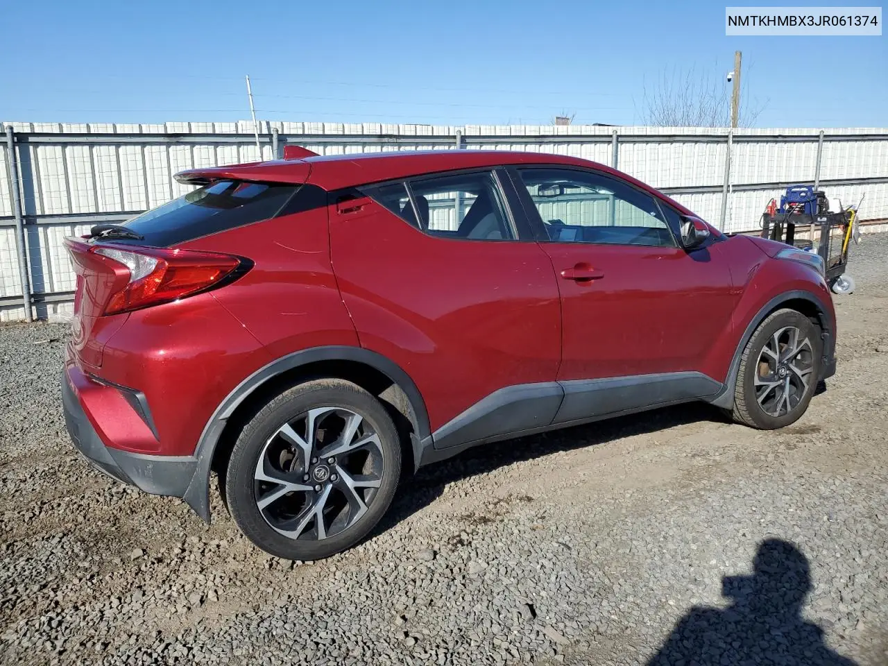 2018 Toyota C-Hr Xle VIN: NMTKHMBX3JR061374 Lot: 48299225