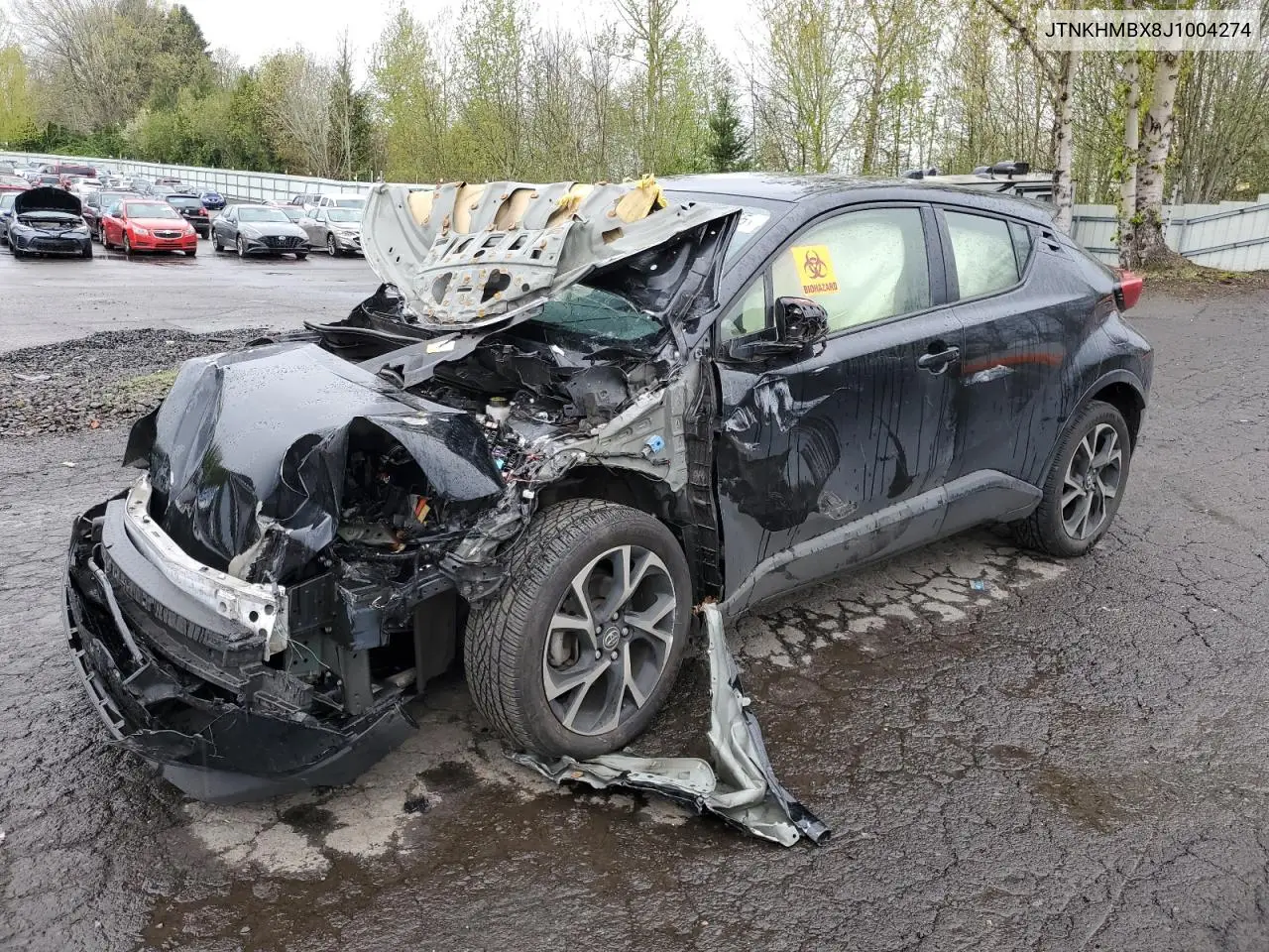 2018 Toyota C-Hr Xle VIN: JTNKHMBX8J1004274 Lot: 52800355