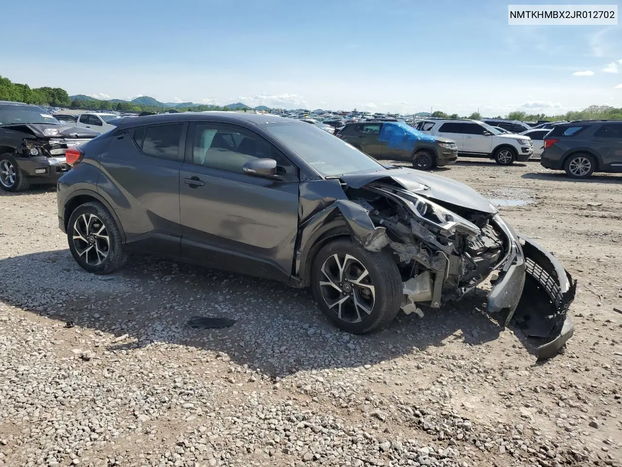 2018 Toyota C-Hr Xle VIN: NMTKHMBX2JR012702 Lot: 55675245