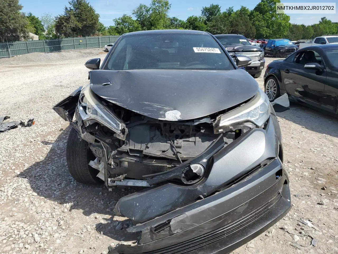 2018 Toyota C-Hr Xle VIN: NMTKHMBX2JR012702 Lot: 55675245