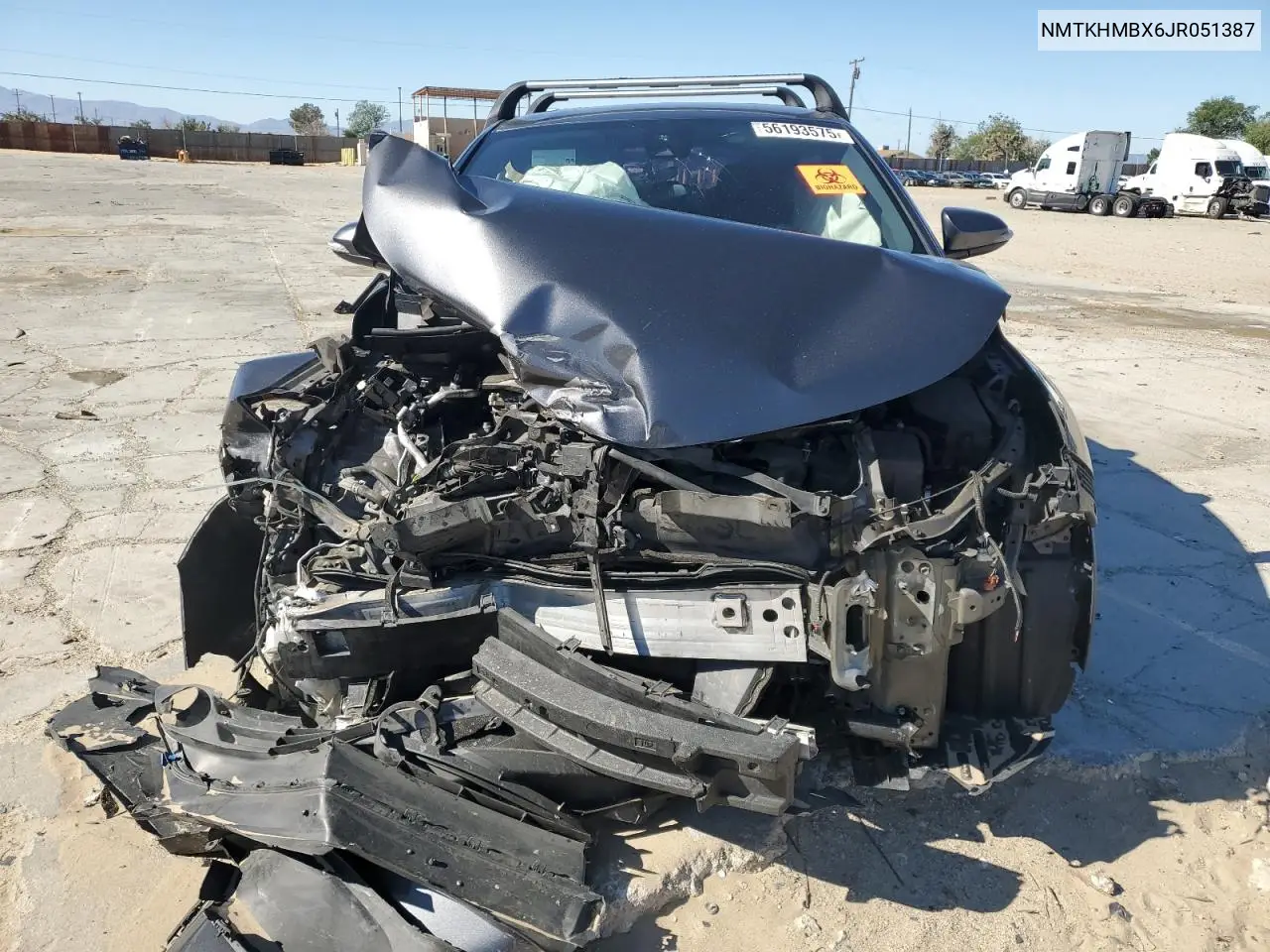 2018 Toyota C-Hr Xle VIN: NMTKHMBX6JR051387 Lot: 56193575