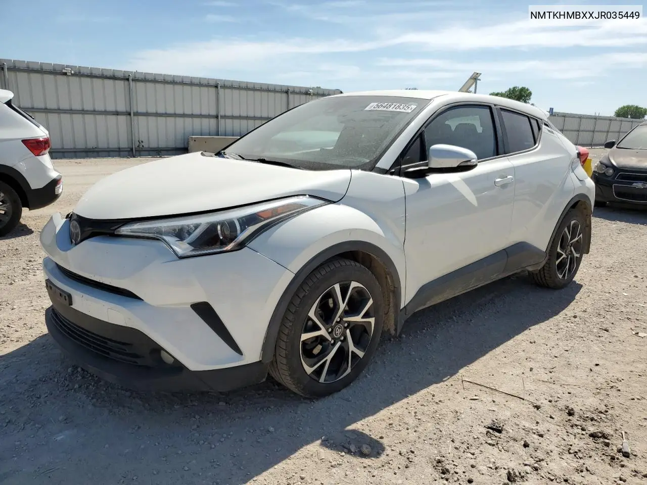 2018 Toyota C-Hr Xle VIN: NMTKHMBXXJR035449 Lot: 56481835