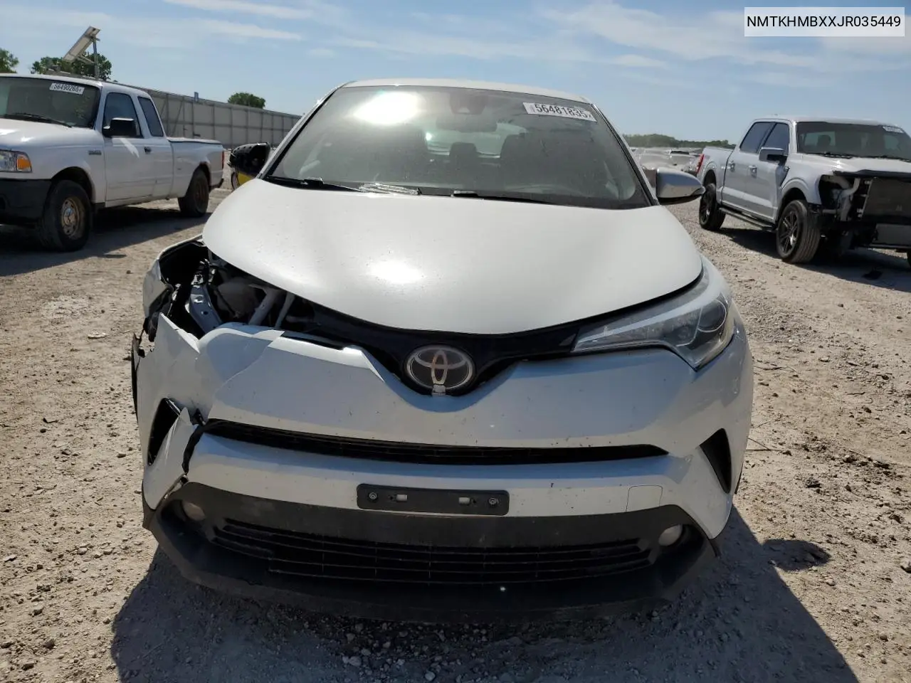 2018 Toyota C-Hr Xle VIN: NMTKHMBXXJR035449 Lot: 56481835