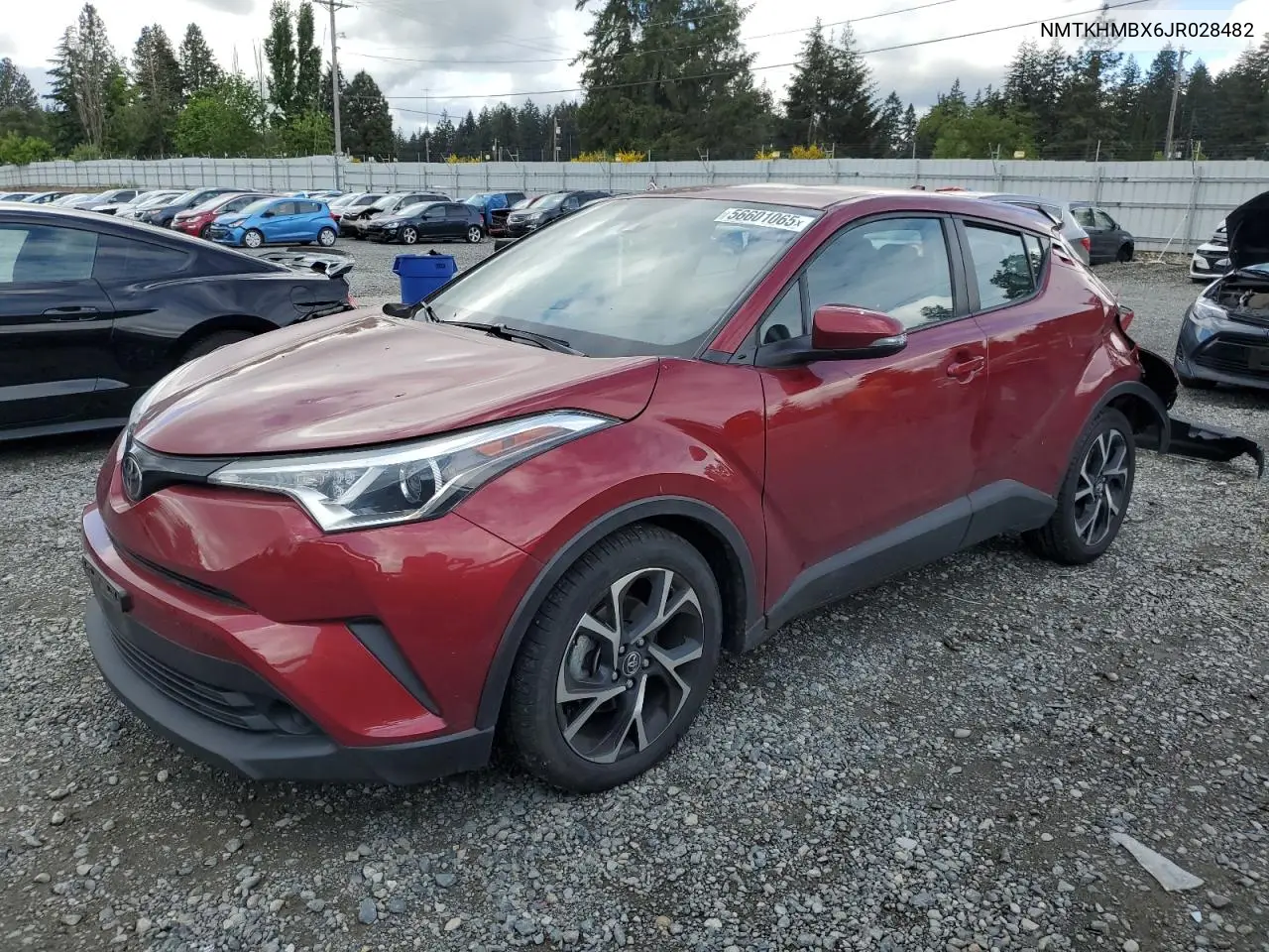 2018 Toyota C-Hr Xle VIN: NMTKHMBX6JR028482 Lot: 56601065