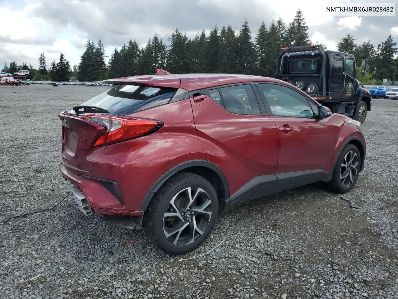 2018 Toyota C-Hr Xle VIN: NMTKHMBX6JR028482 Lot: 56601065