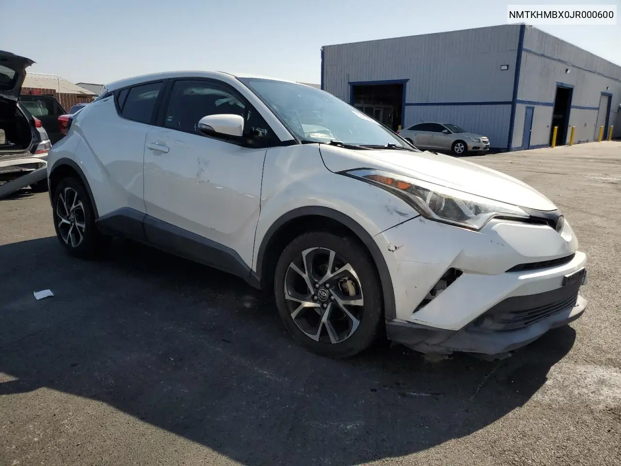 2018 Toyota C-Hr Xle VIN: NMTKHMBX0JR000600 Lot: 62759225
