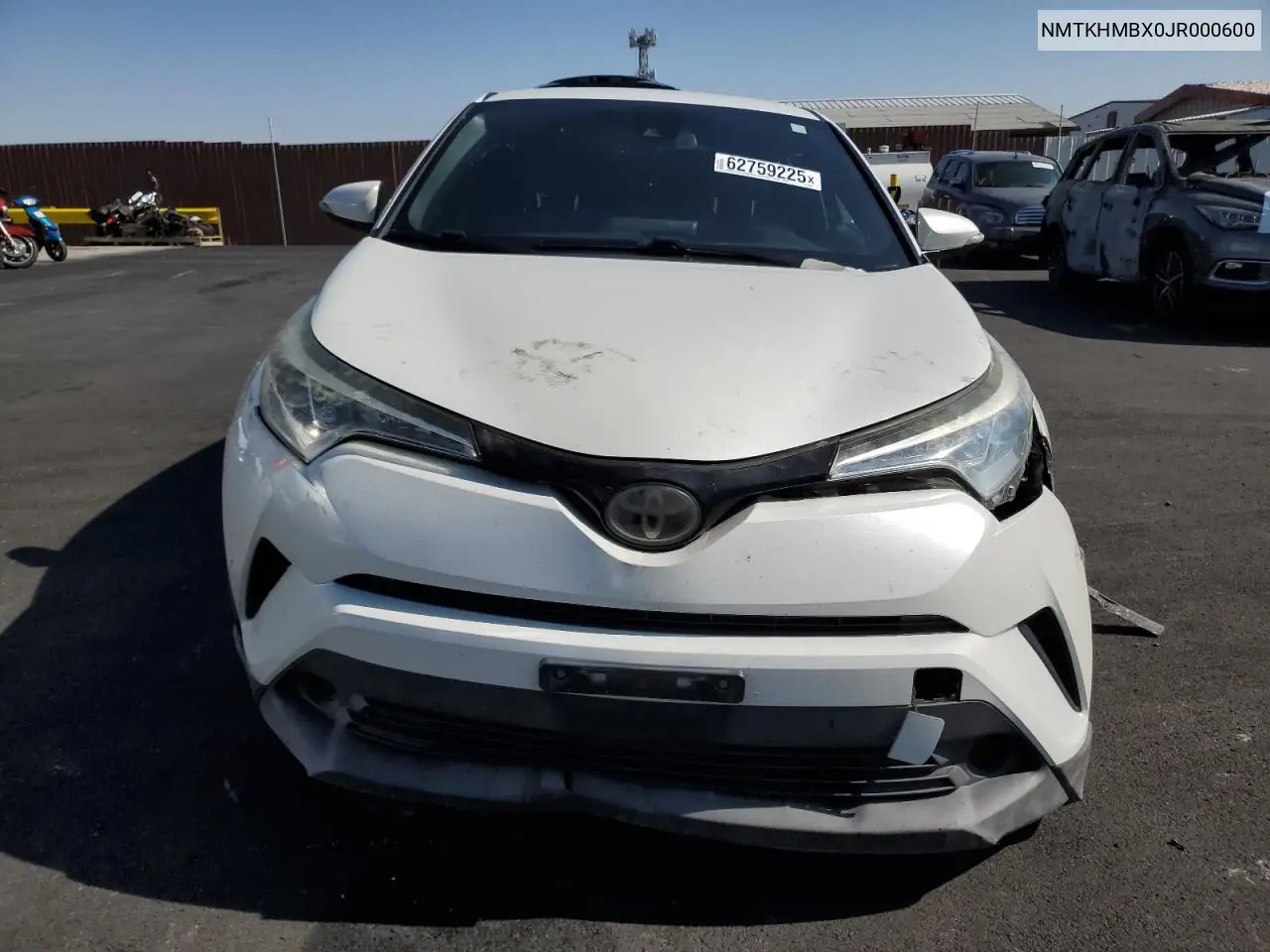 2018 Toyota C-Hr Xle VIN: NMTKHMBX0JR000600 Lot: 62759225