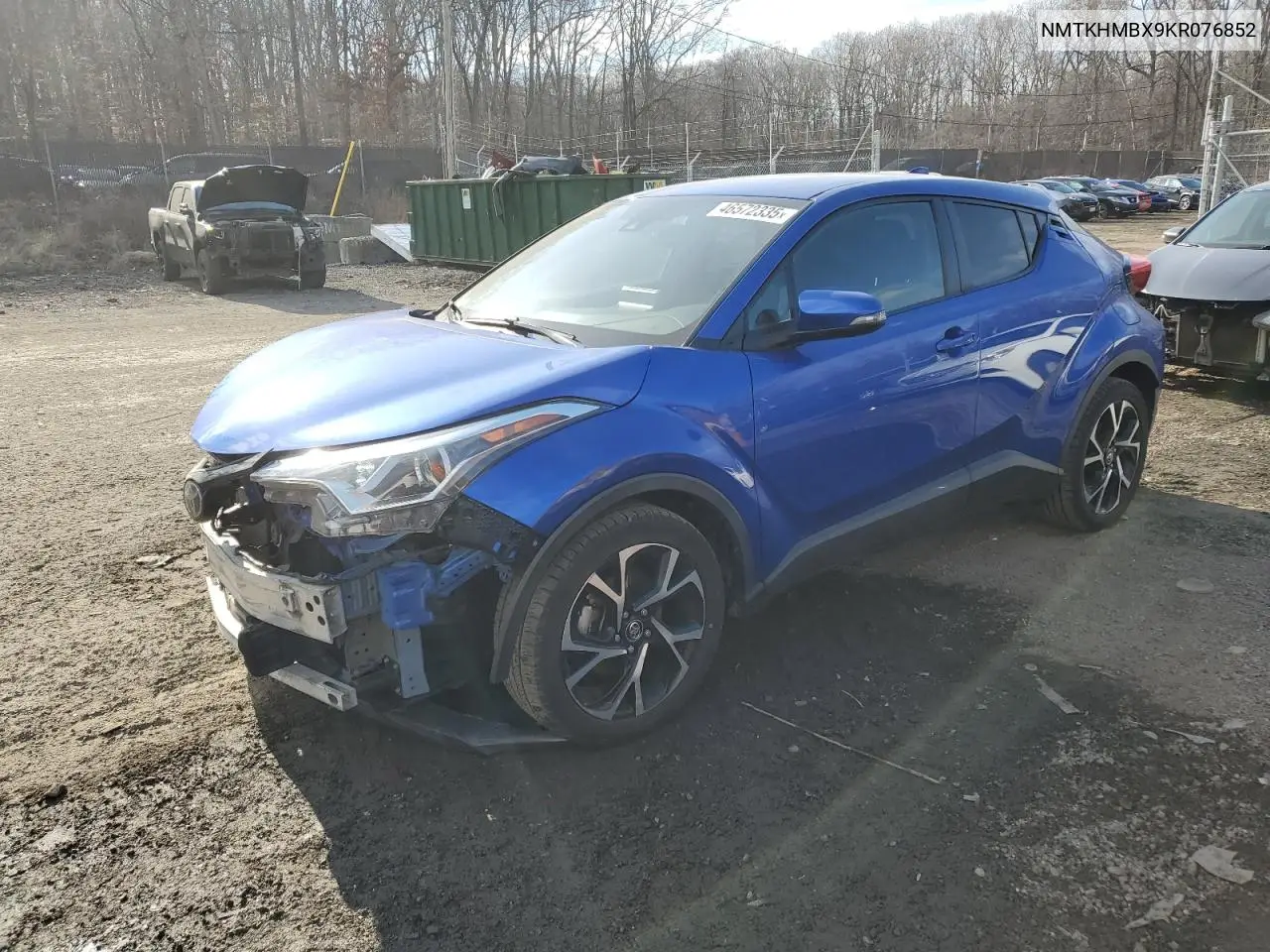 2019 Toyota C-Hr Xle VIN: NMTKHMBX9KR076852 Lot: 46572335