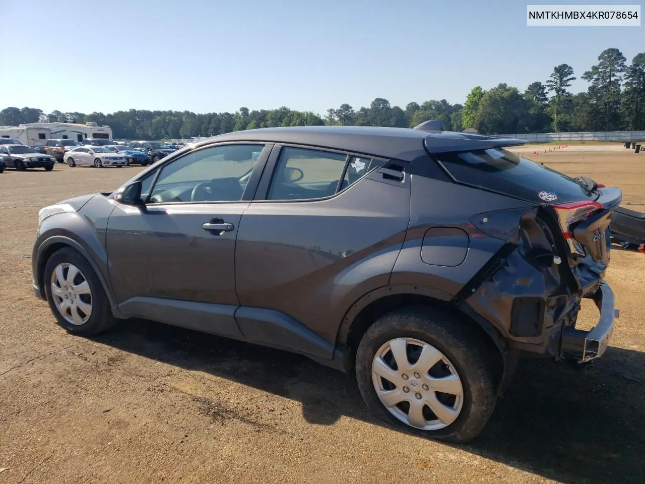 2019 Toyota C-Hr Xle VIN: NMTKHMBX4KR078654 Lot: 52211825