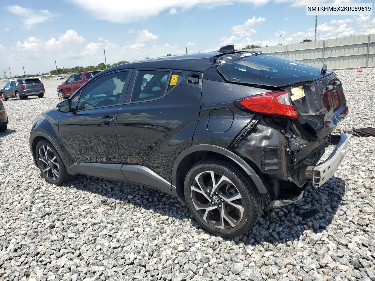 2019 Toyota C-Hr Xle VIN: NMTKHMBX2KR089619 Lot: 62192095