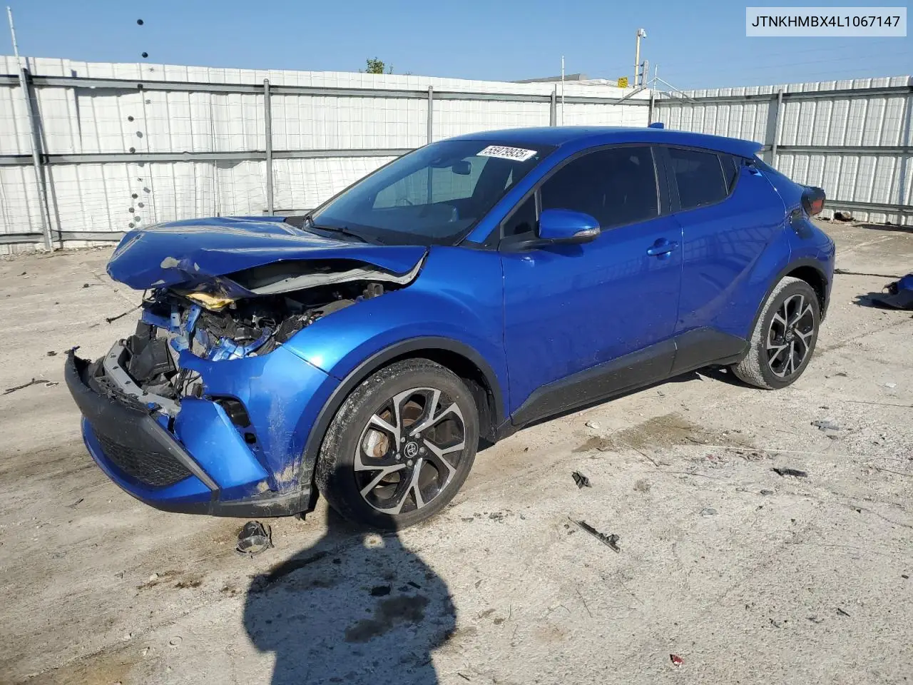 2020 Toyota C-Hr Xle VIN: JTNKHMBX4L1067147 Lot: 55979935