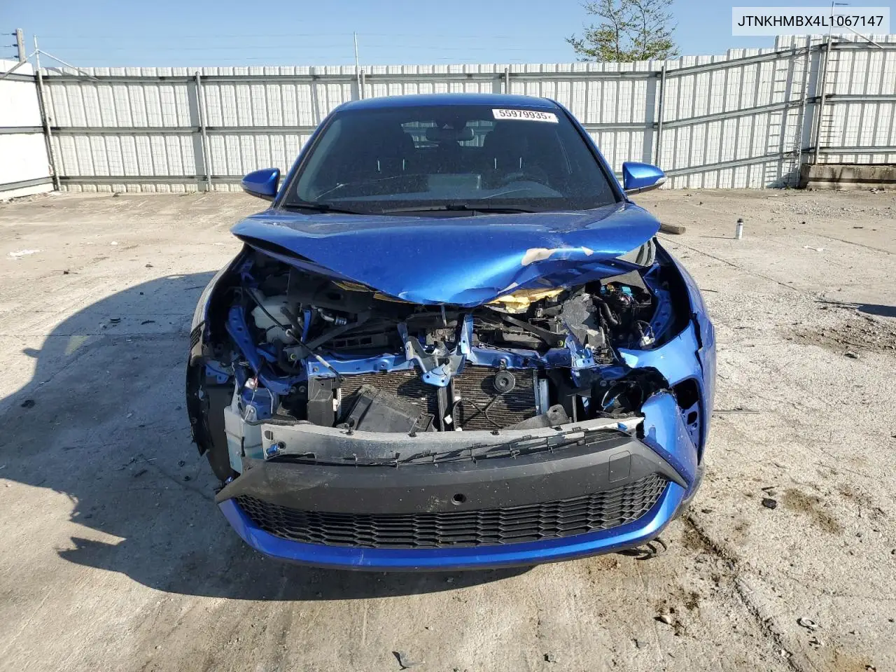 2020 Toyota C-Hr Xle VIN: JTNKHMBX4L1067147 Lot: 55979935
