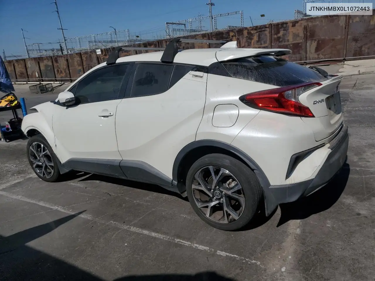 2020 Toyota C-Hr Xle VIN: JTNKHMBX0L1072443 Lot: 62936995
