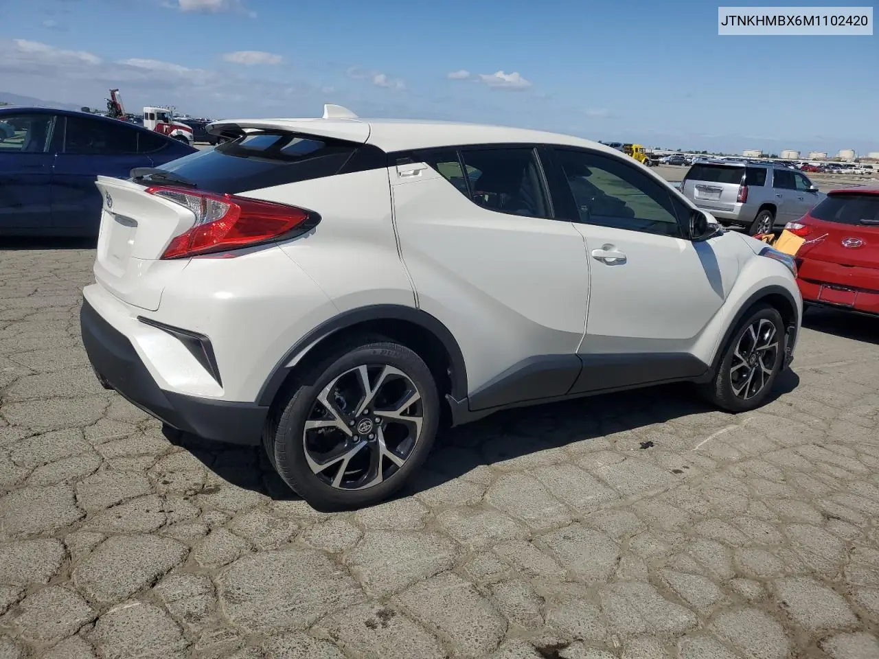 2021 Toyota C-Hr Xle VIN: JTNKHMBX6M1102420 Lot: 56690115