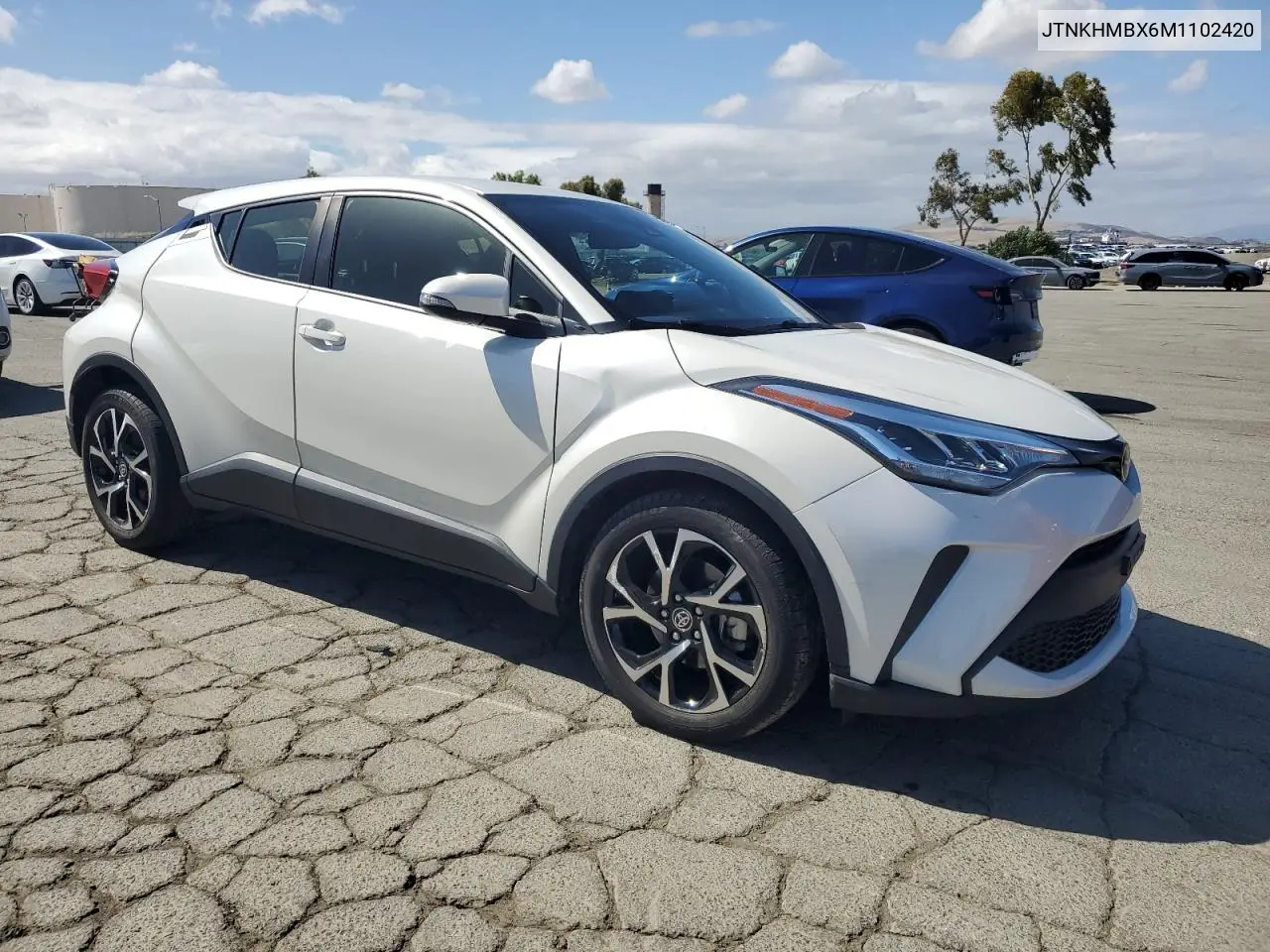 2021 Toyota C-Hr Xle VIN: JTNKHMBX6M1102420 Lot: 56690115