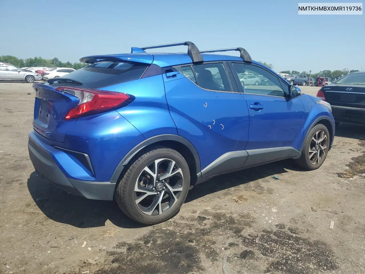 2021 Toyota C-Hr Xle VIN: NMTKHMBX0MR119736 Lot: 62138615