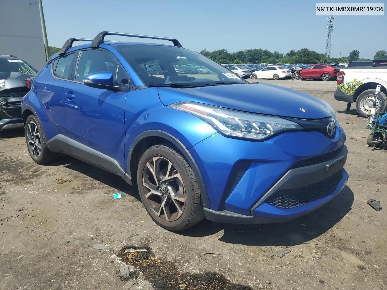 2021 Toyota C-Hr Xle VIN: NMTKHMBX0MR119736 Lot: 62138615