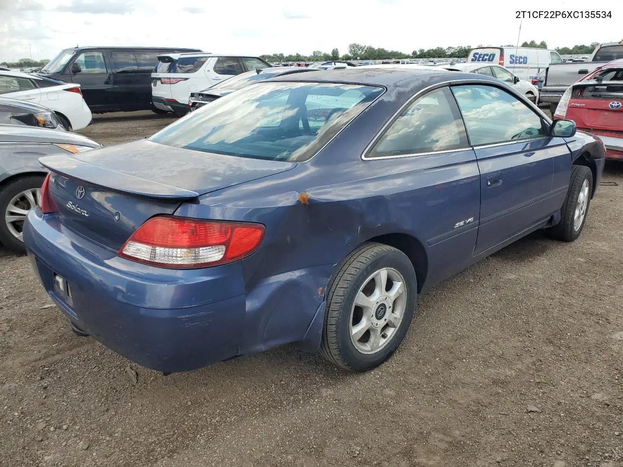 1999 Toyota Camry Solara Se VIN: 2T1CF22P6XC135534 Lot: 61900395