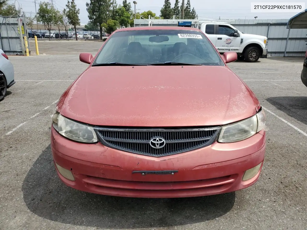 1999 Toyota Camry Solara Se VIN: 2T1CF22P9XC181570 Lot: 62398955